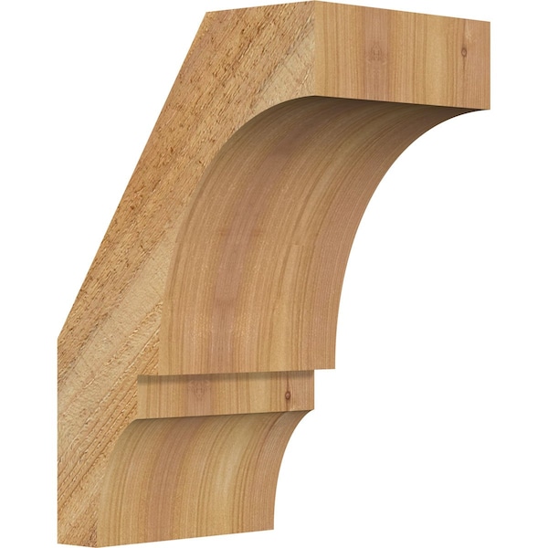 Ekena Millwork 6"W x 8"D x 12"H Balboa Rough Sawn Knee Brace, Western Red Cedar BRC06X08X12BOA00RWR - main
